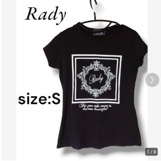 レディー(Rady)の◆:/Rady*モノトーン*バイカラー*Radyロゴ入り半袖Tシャツトップス(Tシャツ(半袖/袖なし))