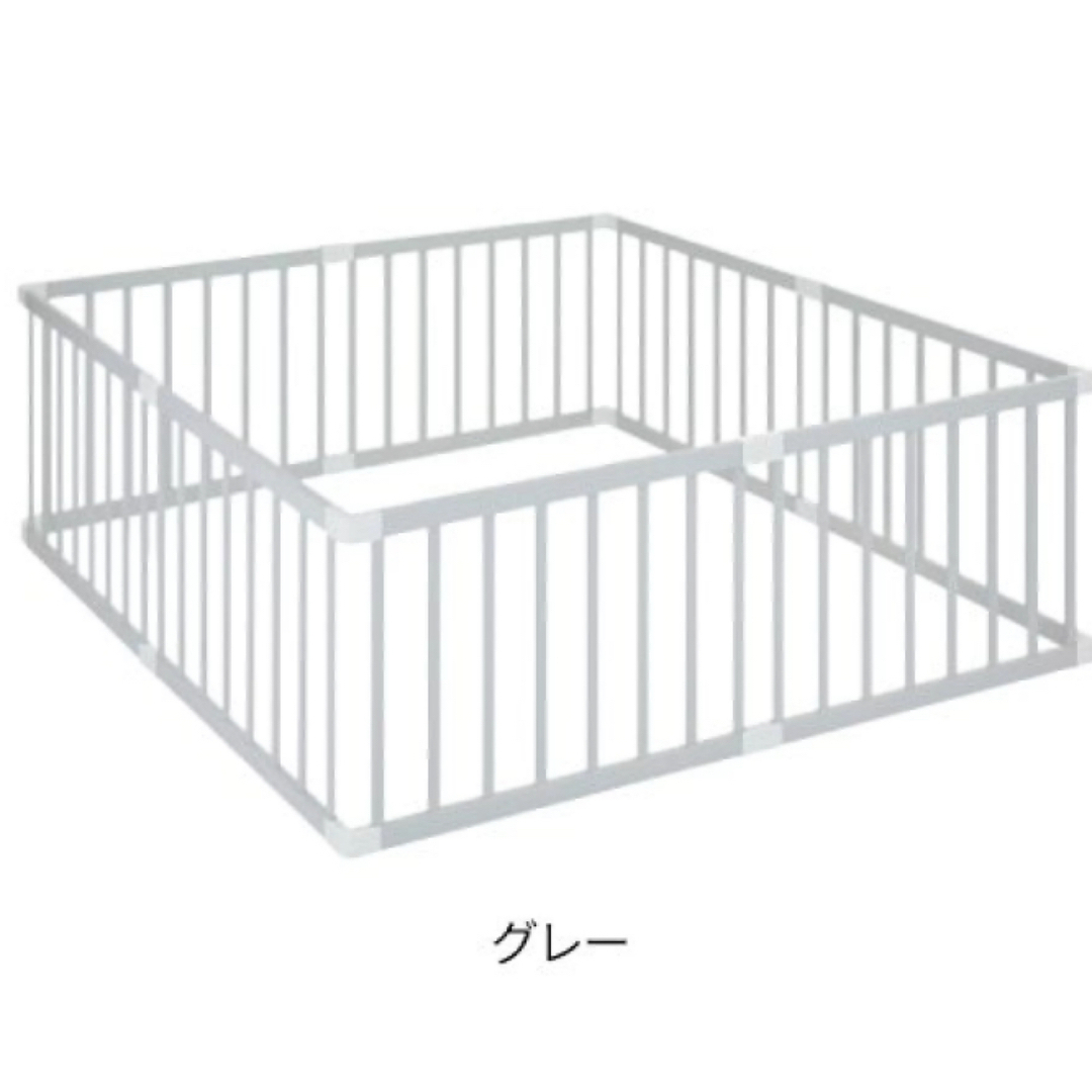 KATOJI(カトージ)のKATOJI ベビーサークル　グレー キッズ/ベビー/マタニティの寝具/家具(ベビーサークル)の商品写真