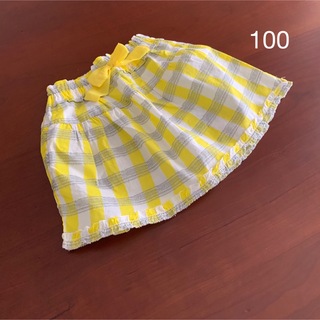 ラグマート(RAG MART)の⭐️未使用品　 ラグマート スカート  100サイズ イエロー(スカート)