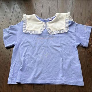 メゾピアノジュニア(mezzo piano junior)のmezzo piano jounior⭐︎フリル襟Tシャツ(Tシャツ/カットソー)