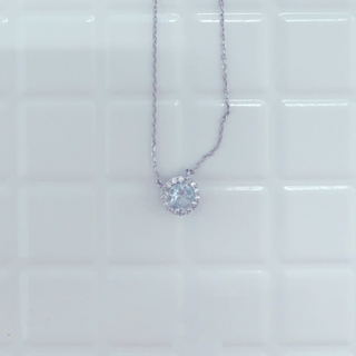 ヴァンドームアオヤマ(Vendome Aoyama)のダイヤモンドネックレス　アクアマリン　ネックレス　ヴァンドーム青山　ダイヤ(ネックレス)