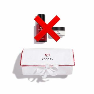 シャネル　CHANEL　エナメル　ポーチ　コスメティック詰め替え容器・ヘラ付き