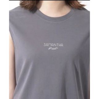 サマンサタバサ(Samantha Thavasa)の新品　サマンサタバサ オーガニックコットンノースリーブTシャツ(Tシャツ(半袖/袖なし))