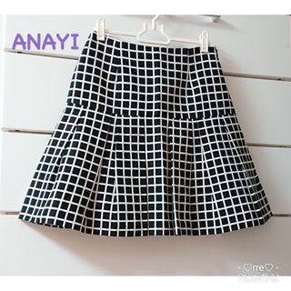 アナイ(ANAYI)の最終sale⭐︎美品✦︎アナイ❤︎ANAYI❤︎ウインドペン チェック スカート(ミニスカート)