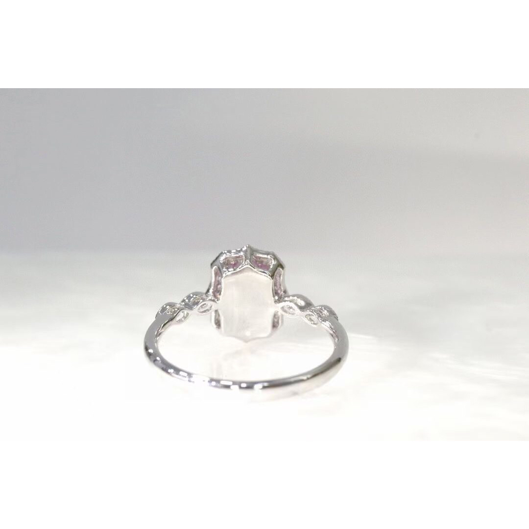 天然 パパラチアサファイア ダイヤ リング1.08ct k18 f
