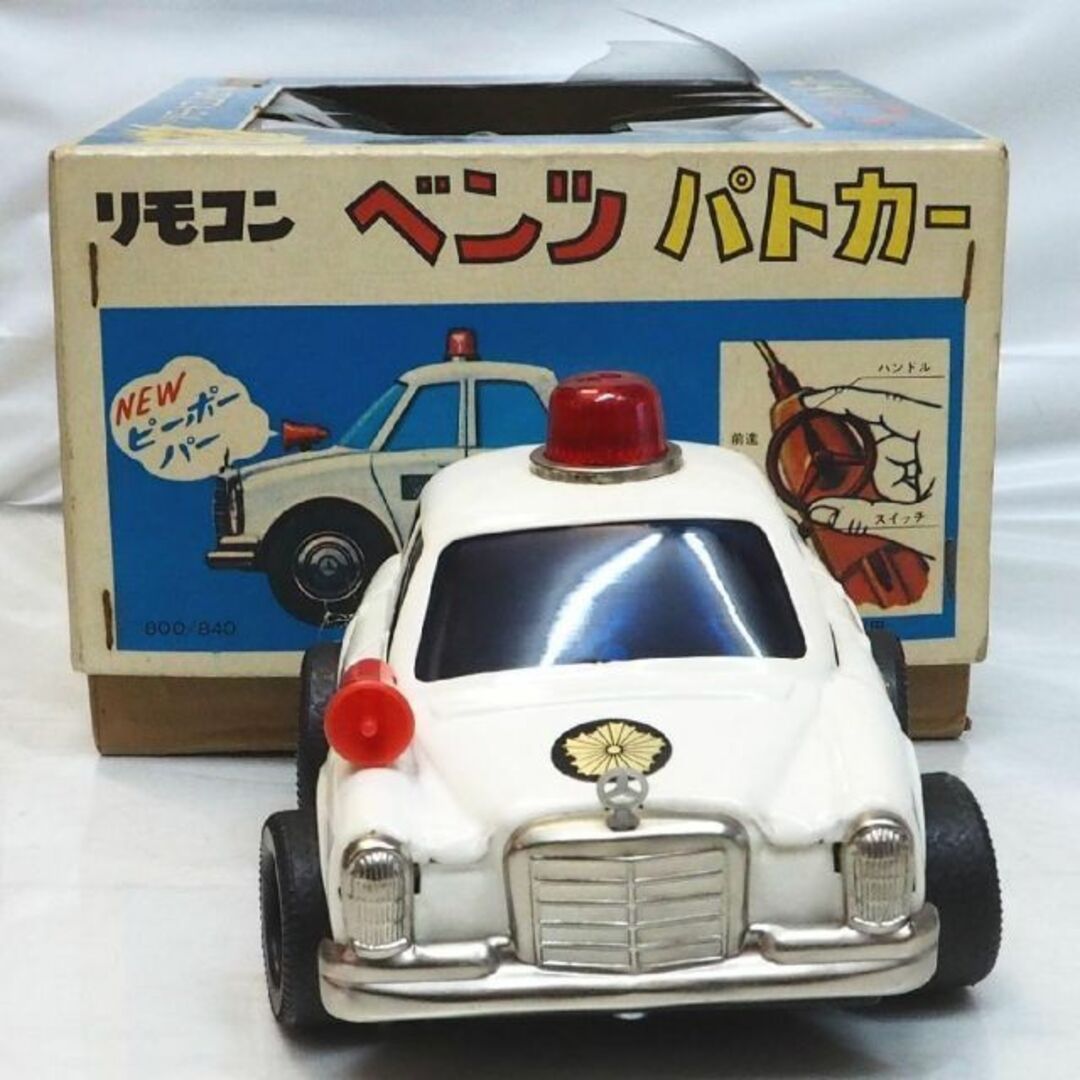 DAIYA【トライアンフTR4消防指揮車】ブリキ自動車tin toy car箱付