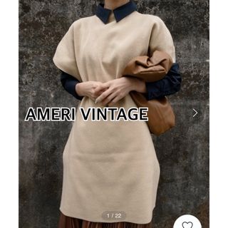 アメリヴィンテージ(Ameri VINTAGE)のAMERI VINTAGEアメリヴィンテージ　ポンチョベスト&シャツセット★ 紺(ベスト/ジレ)