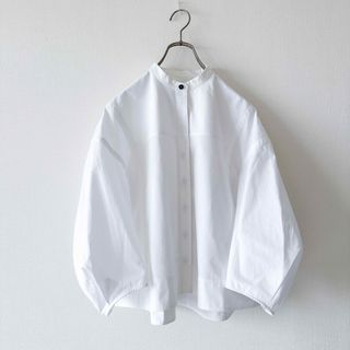 JIL SANDER / 2022SS スタンドカラーパフスリーブシャツ