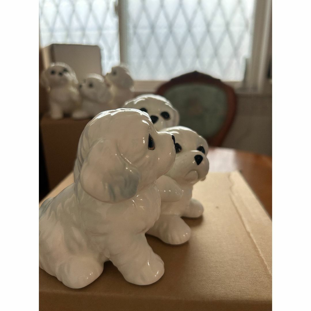 入手困難・新品)加藤工芸 犬陶器製置物 マルチーズの通販 by も 入手困難・新品)加藤工芸 犬陶器製置物 マルチーズの通販 by も