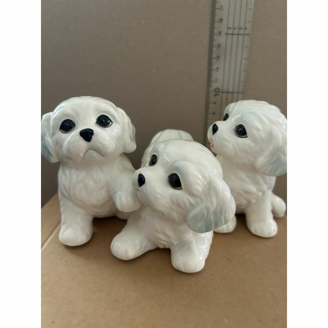 入手困難・新品)加藤工芸 犬陶器製置物 マルチーズの通販 by も 入手困難・新品)加藤工芸 犬陶器製置物 マルチーズの通販 by も