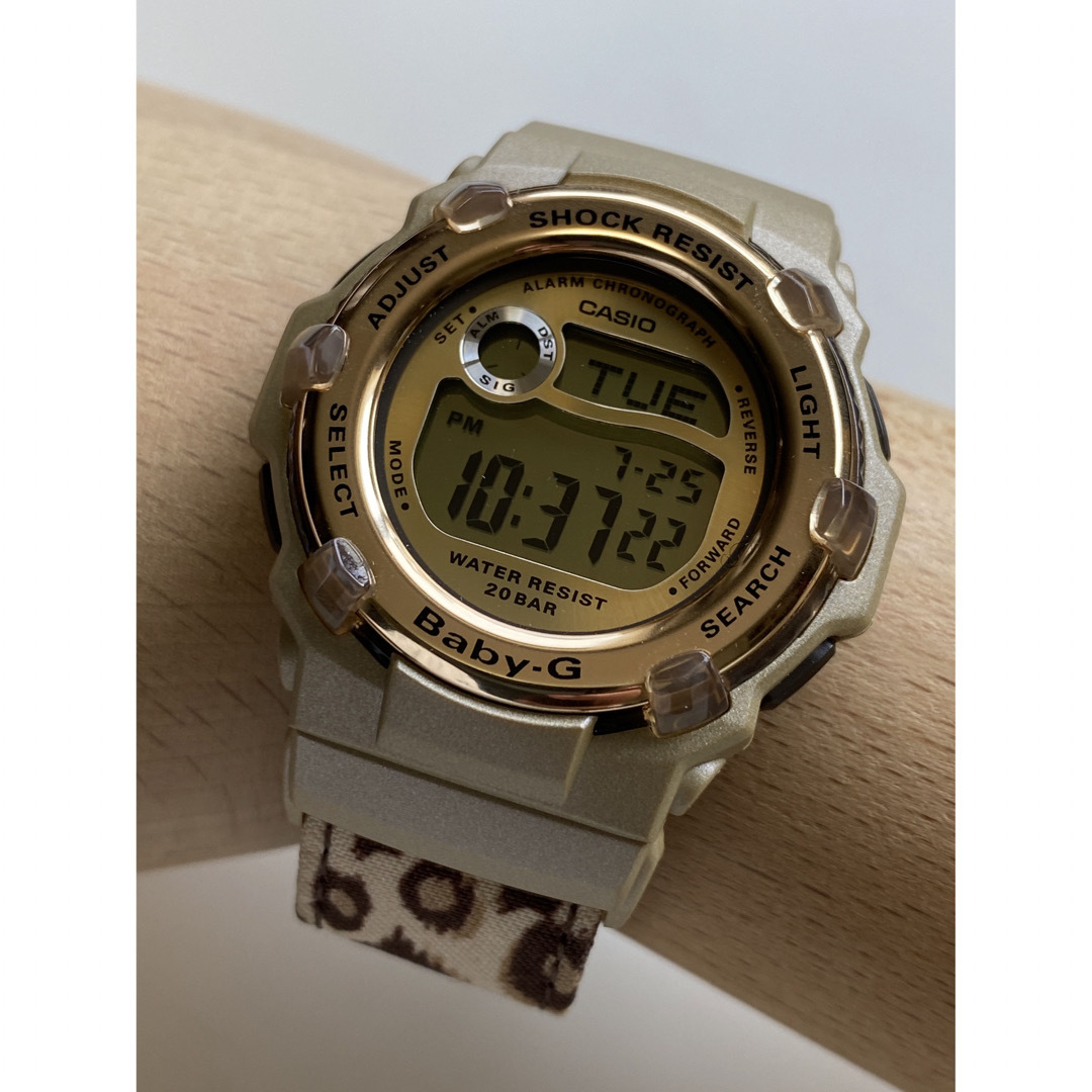 Baby-G - baby-G-SHOCK/BG-3000V/レオパード/ヒョウ柄/ゴールド/美品の