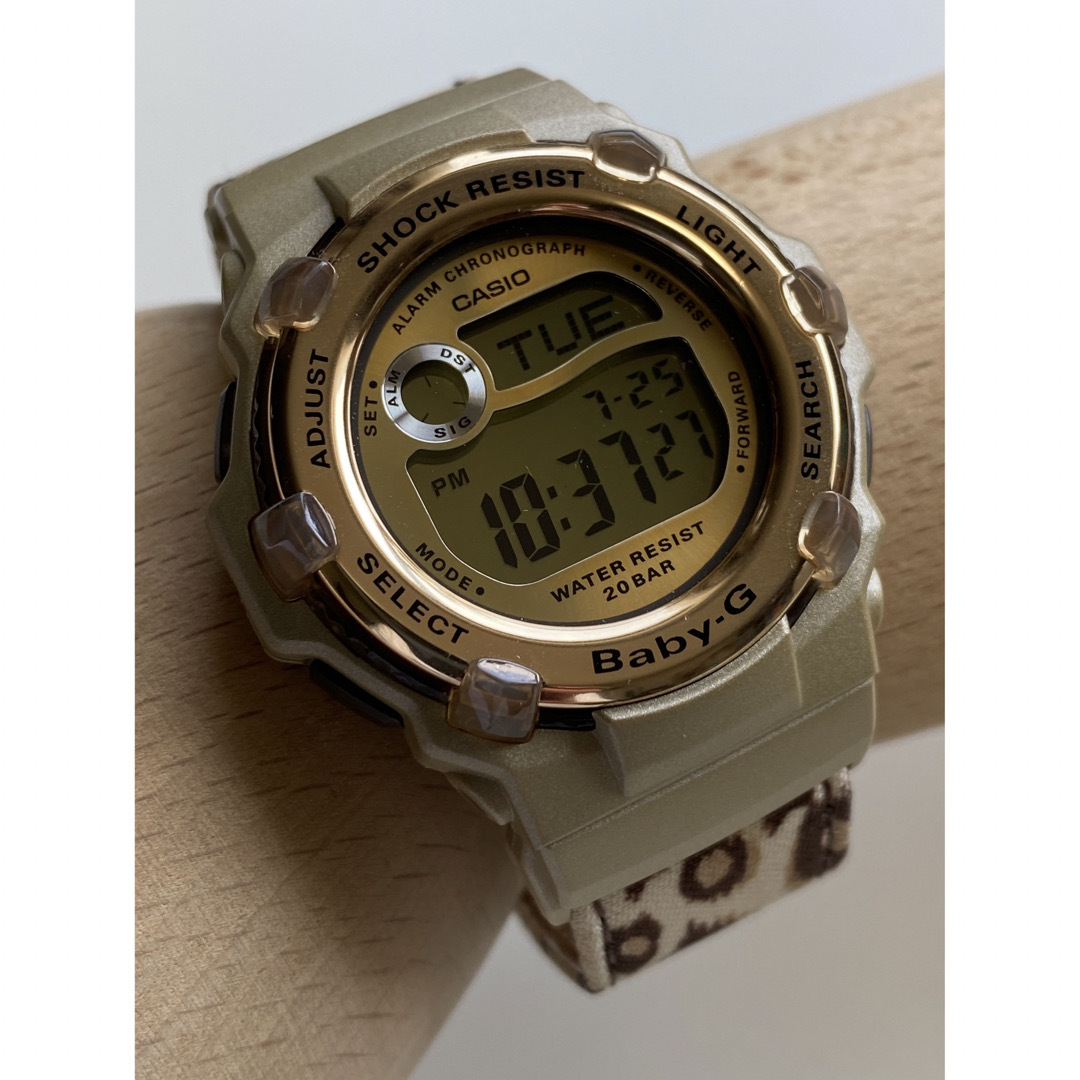 Baby-G - baby-G-SHOCK/BG-3000V/レオパード/ヒョウ柄/ゴールド/美品の