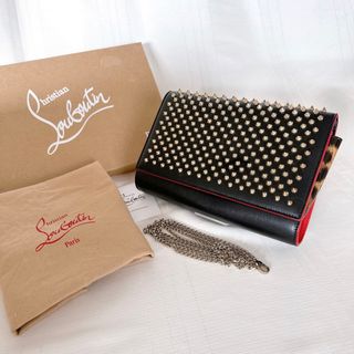 クリスチャンルブタン(Christian Louboutin)のクリスチャンルブタン　スタッズ　チェーンショルダーバッグ　パロマクラッチ　美品(ショルダーバッグ)