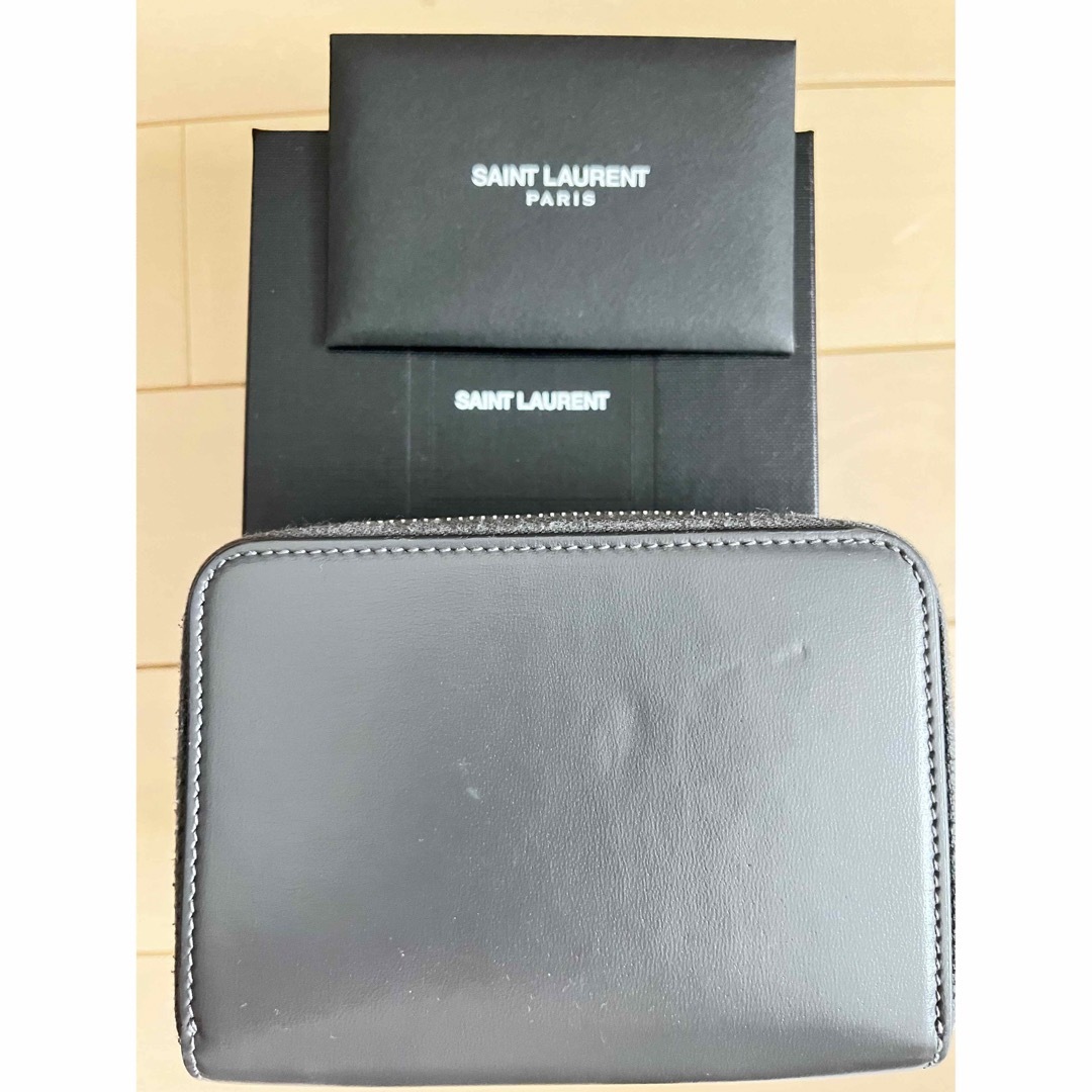 Yves Saint Laurent(イヴサンローラン)のサンローラン財布(折り畳み財布)箱付き レディースのファッション小物(財布)の商品写真