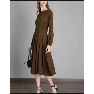 マックスマーラ(Max Mara)のMAXMARA studio  シルクサテンドレス(ロングワンピース/マキシワンピース)