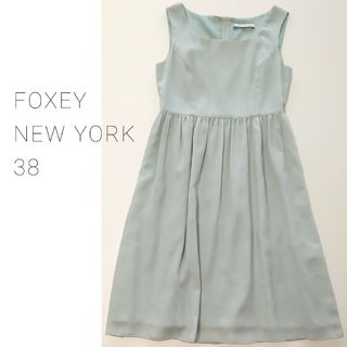 FOXEY - FOXEY NEW YORK 38 ワンピース ミントグリーンの通販 by ...