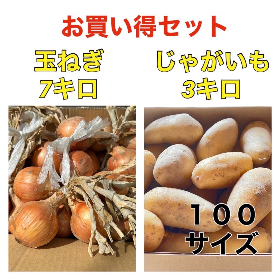 お買い得‼️玉ねぎとジャガイモのセット‼️ 食品/飲料/酒の食品(野菜)の商品写真