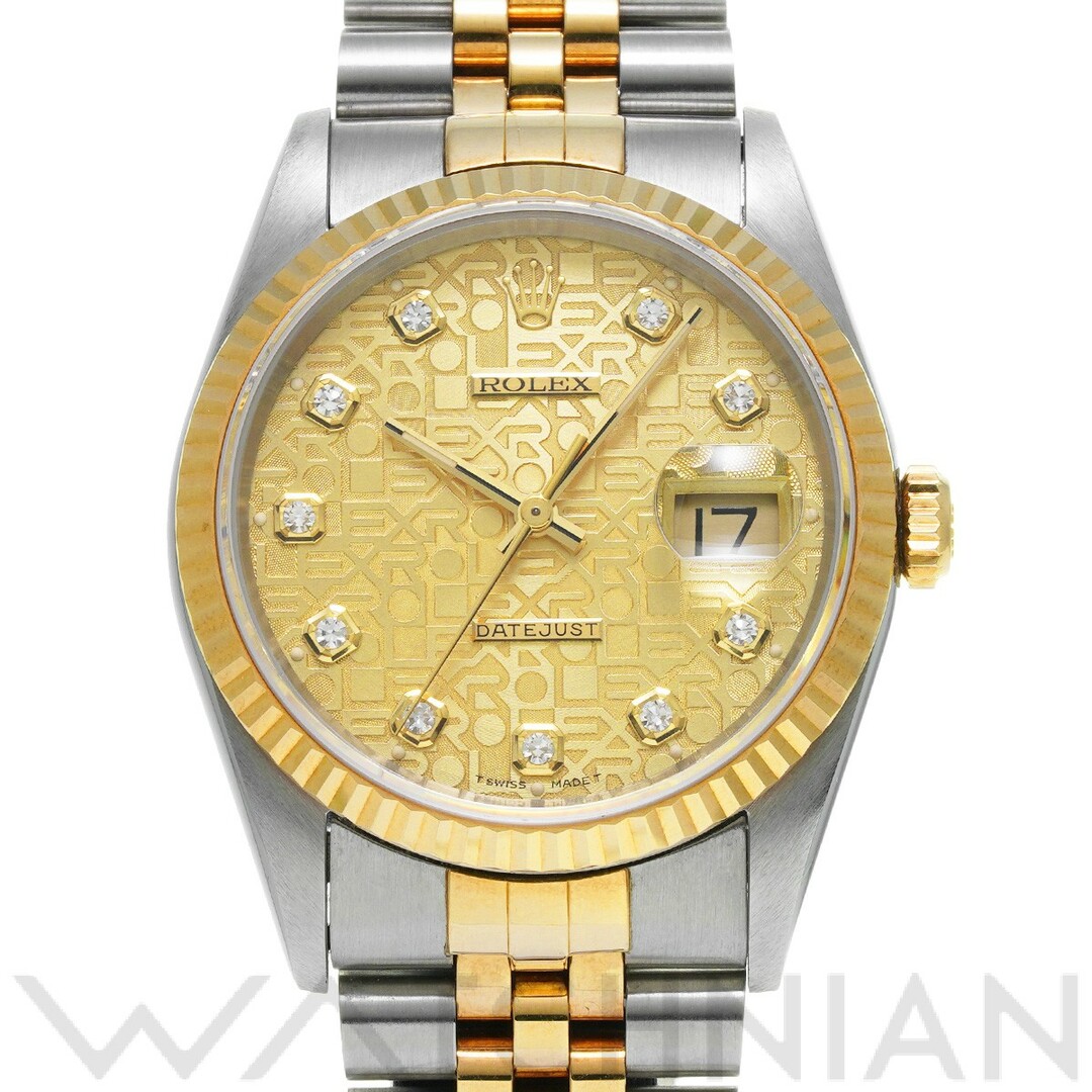 ロレックス ROLEX 16233G S番(1994年頃製造) シャンパンコンピュータ /ダイヤモンド メンズ 腕時計