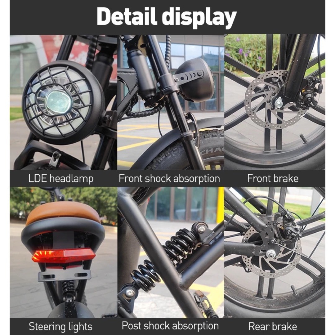 新品　750w 電動自転車 アメリカンスタイル　アシスト スポーツ/アウトドアの自転車(自転車本体)の商品写真