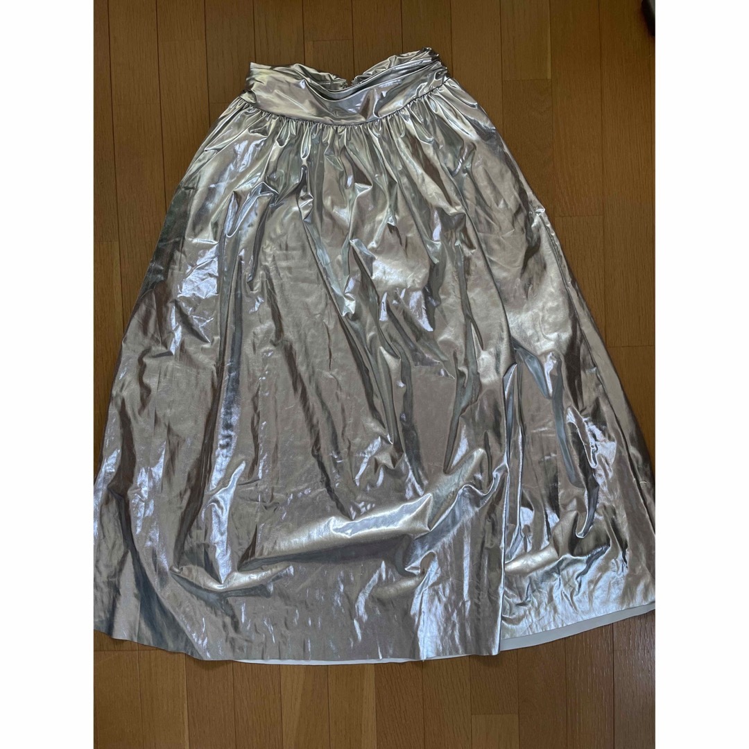 Anthropologie(アンソロポロジー)の【アンソロポロジー】XSメタリックロングスカート レディースのスカート(ロングスカート)の商品写真