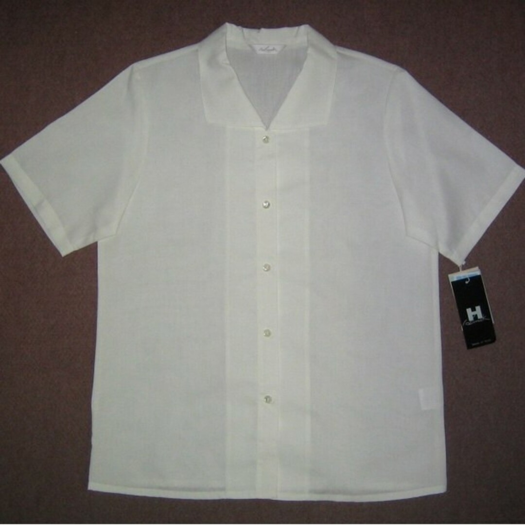 大きいサイズ 暑さ対策 新品 17号 オフィスブラウス 事務服 OL制服 レディースのトップス(シャツ/ブラウス(半袖/袖なし))の商品写真