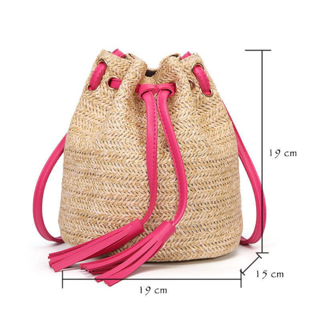 巾着型ミニバッグ、エコバッグ・とても便利で使いやすく、耐久性は抜群！ レディースのバッグ(かごバッグ/ストローバッグ)の商品写真
