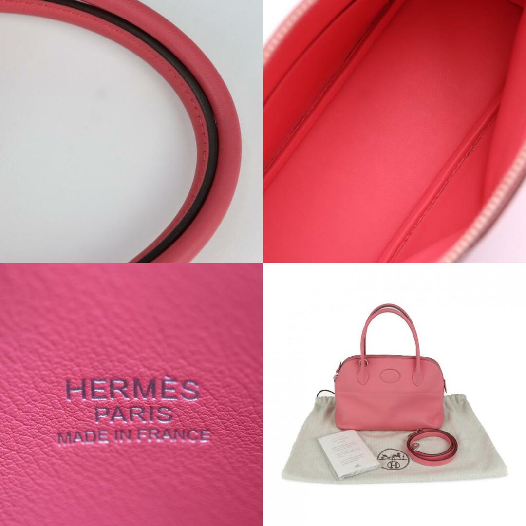 HERMES エルメス  ボリード27 ハンドバッグ  ヴォースイフト   ローズアザレ シルバー金具  2WAY ショルダーバッグ C刻印 【本物保証】 3