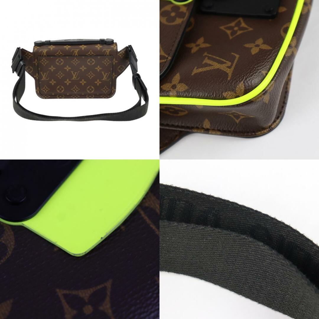 LOUIS VUITTON(ルイヴィトン)のLOUIS VUITTON ルイ ヴィトン モノグラム Sロック スリングバック ウエストバッグ M45864 PVC レザー  ブラウン ネオンイエロー ブラック ボディバッグ ベルトバッグ ビトン 【本物保証】 メンズのバッグ(ウエストポーチ)の商品写真