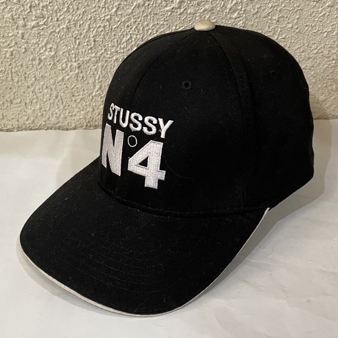 【STUSSY】90s old stussy NO4 cap 帽子N°4 新品