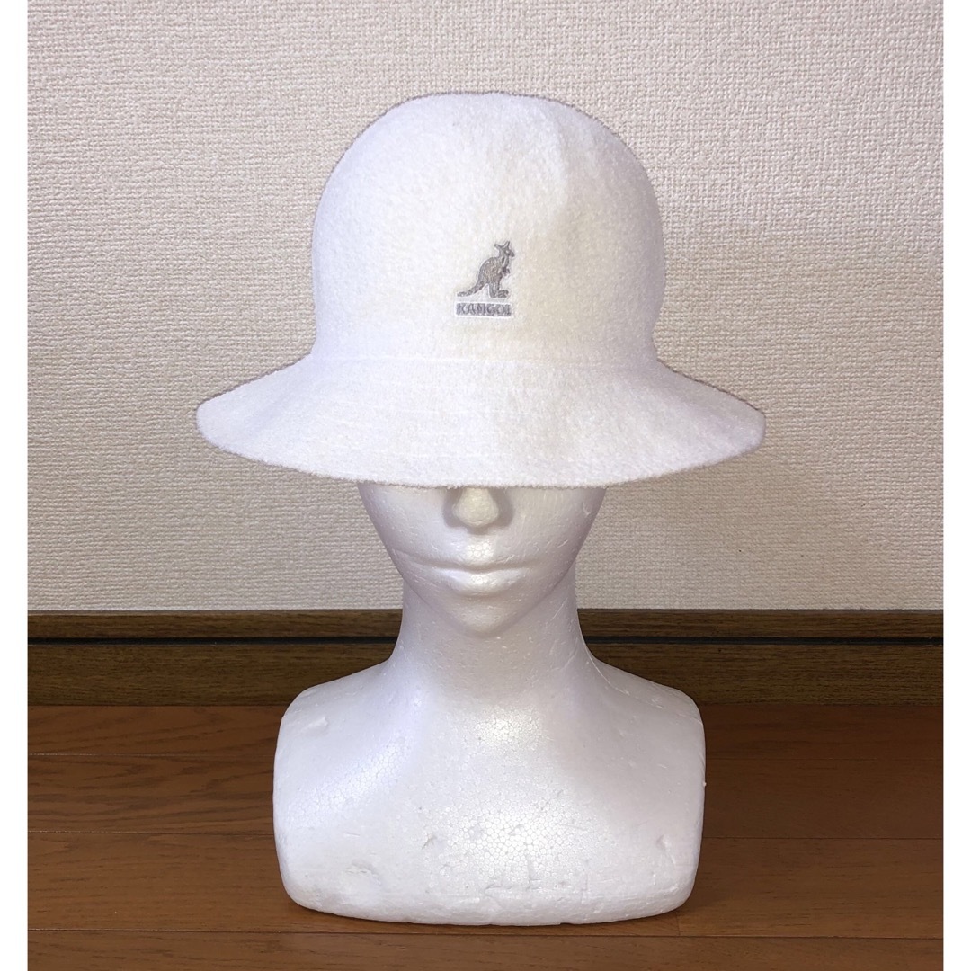 KANGOL(カンゴール)のS 新品 KANGOL メトロハット バケットハット カンゴール ホワイト 白 レディースの帽子(ハット)の商品写真