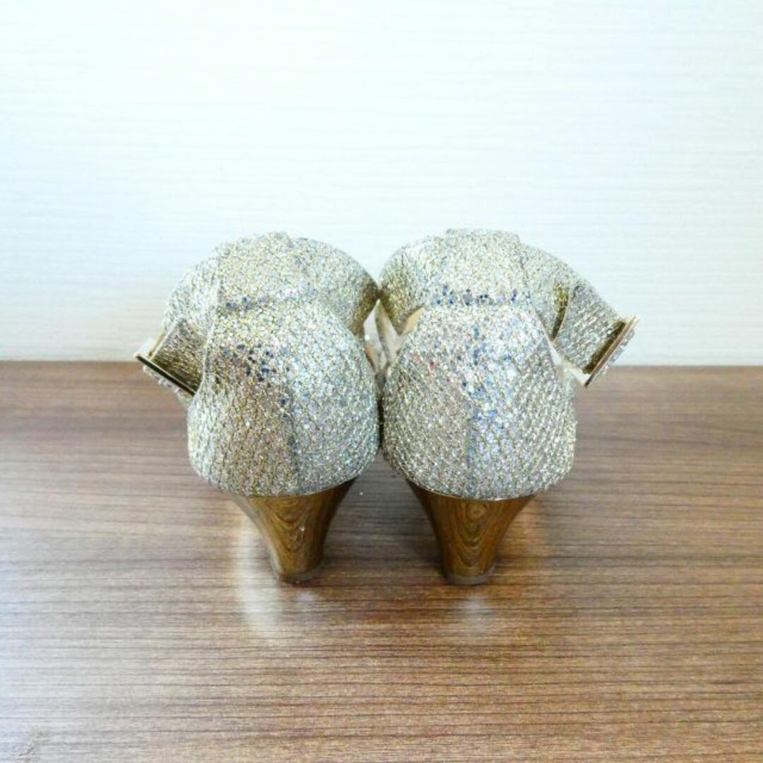 JIMMY CHOO - 美品 ジミーチュウ グリッター アンクルストラップ