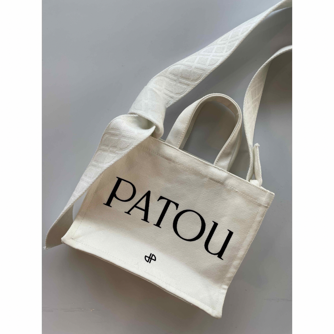 美品　patou オーガニックコットン　ロゴトートバッグ　パトゥ