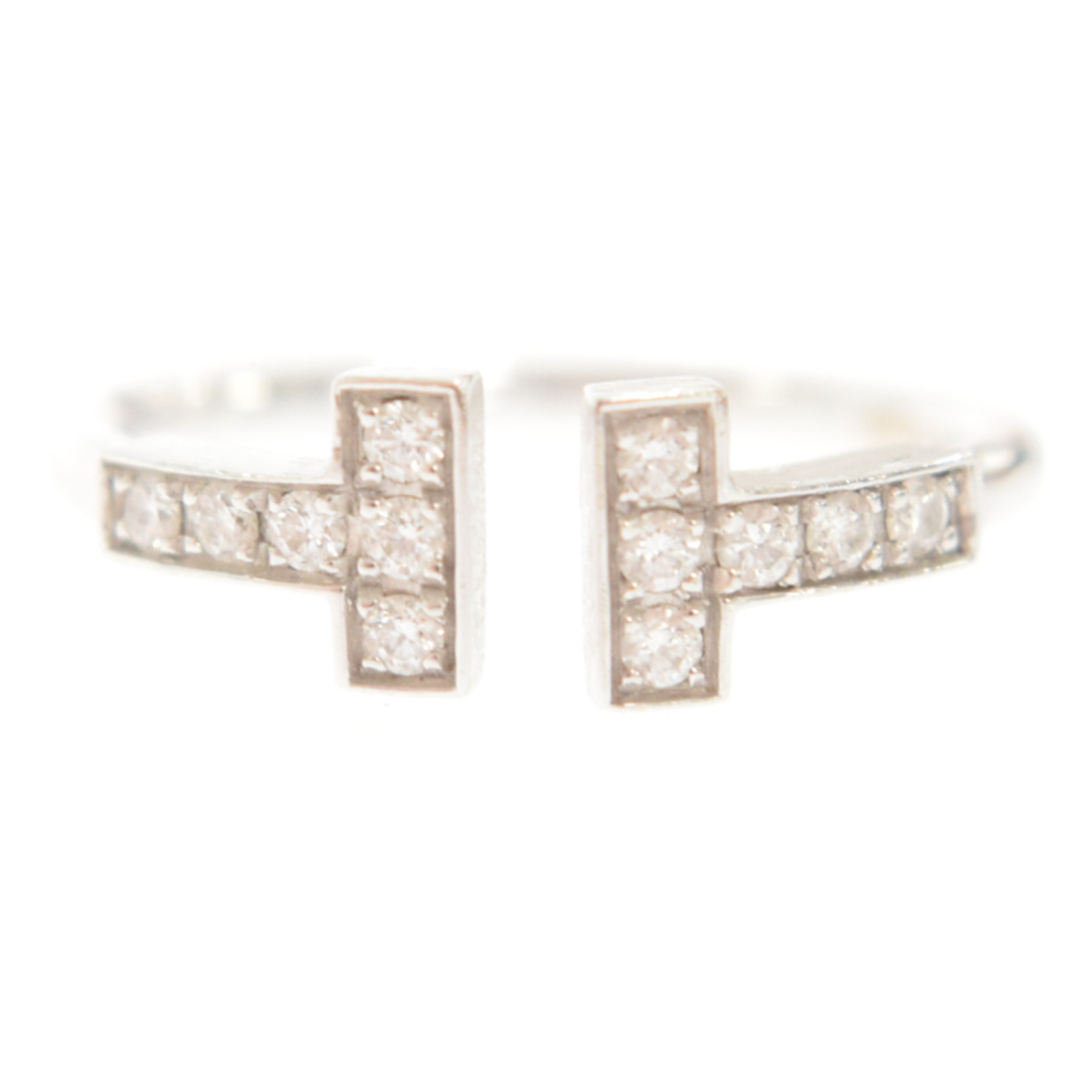 Tiffany & Co. - TIFFANY & Co. ティファニー 18WG ダイヤモンド T