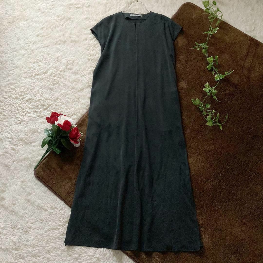 洗える! PRECIOUS SILK セオリーリュクス ロングワンピース 38 | mdh