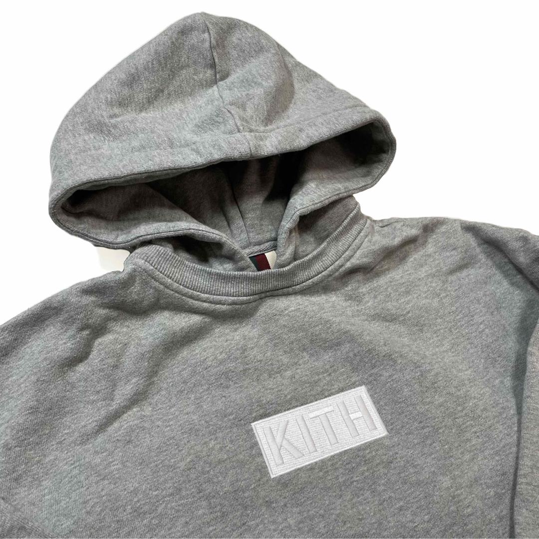 送料込 L ネイビー KITH LOGO WILLIAMS II HOODIE