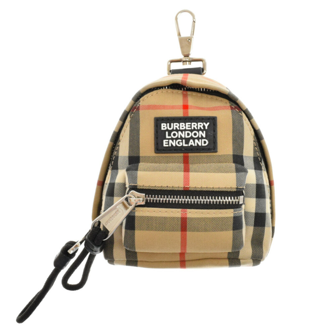 BURBERRY LONDON バーバリーロンドン MINI JETT ヴィンテージチェック ノバチェック バックパックチャーム キーホルダー 鞄 ベージュ 8031061 | フリマアプリ ラクマ