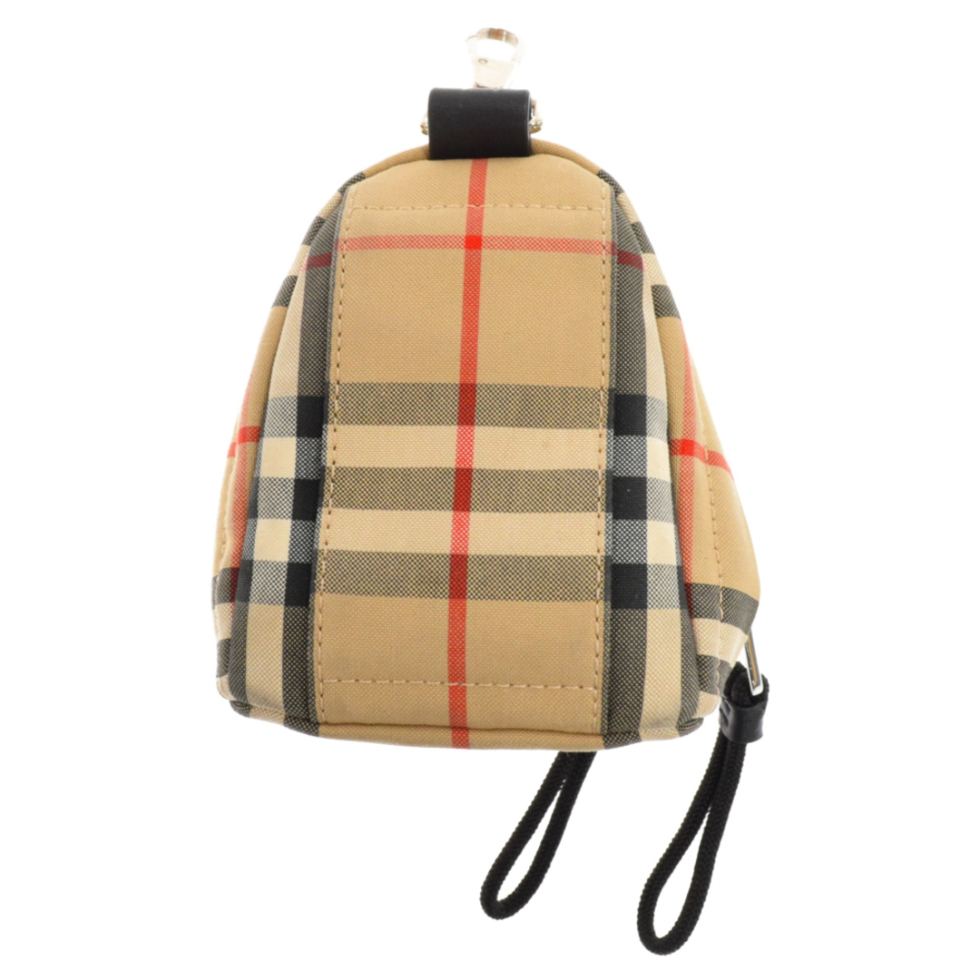 BURBERRY LONDON バーバリーロンドン MINI JETT ヴィンテージチェック ノバチェック バックパックチャーム キーホルダー 鞄 ベージュ 8031061