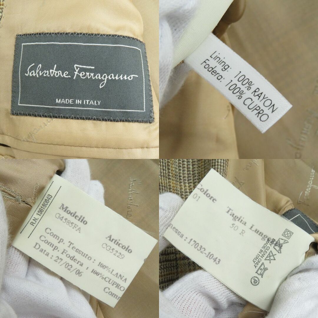 イタリア製】Salvatore Ferragamo 3B テーラードジャケット