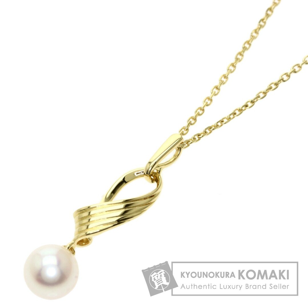 ネックレス素材MIKIMOTO アコヤパール 真珠 ネックレス K14YG レディース