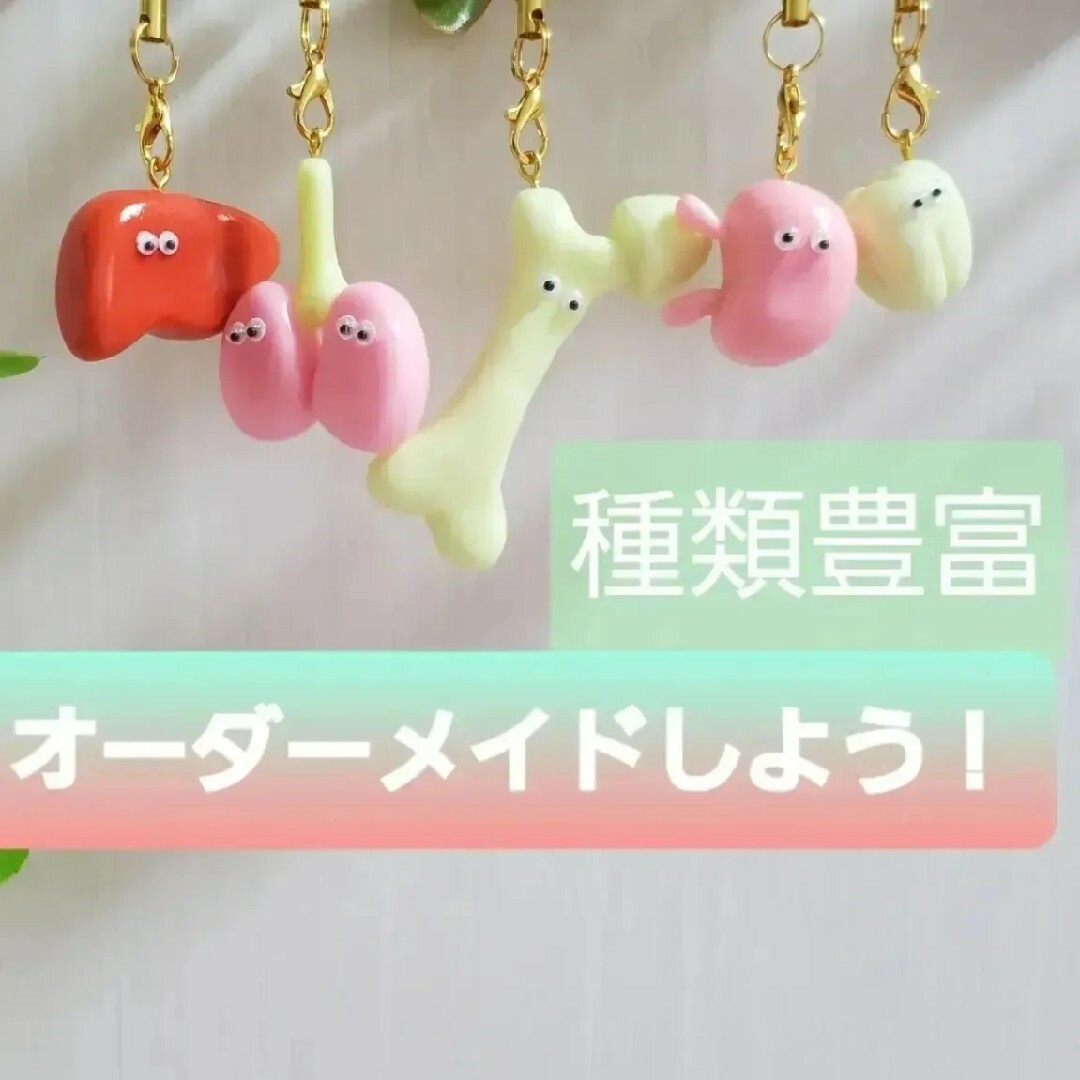 小腸 臓器 キーホルダー ストラップ チャーム グッズ