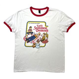 00s Dark Humor Vintage Ringer Tee ①(Tシャツ/カットソー(半袖/袖なし))