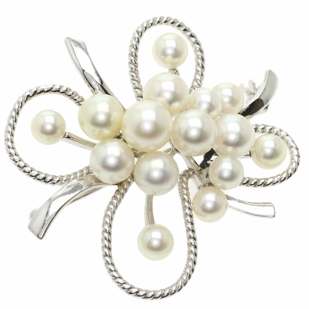 MIKIMOTO パール 真珠 ブローチ K14WG レディース | www.innoveering.net