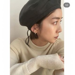 トゥデイフル(TODAYFUL)の吉田怜香さん着用♡ 新品La Maison de Lyllis☆ベレー帽(ハンチング/ベレー帽)