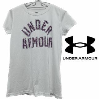 アンダーアーマー(UNDER ARMOUR)の【24時間以内発送】アンダーアーマー　Tシャツ　ティシャツ　半袖　白　ホワイト(Tシャツ/カットソー(半袖/袖なし))