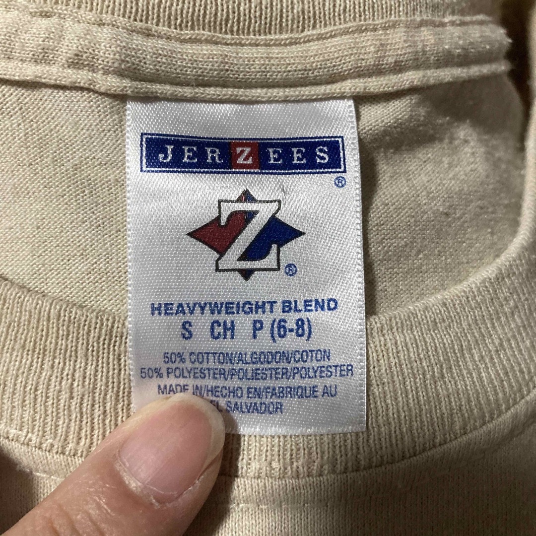 JERZEES(ジャージーズ)のjerzees Tシャツ キッズ US古着 6-8 ヴィンテージ キッズ/ベビー/マタニティのキッズ服男の子用(90cm~)(Tシャツ/カットソー)の商品写真