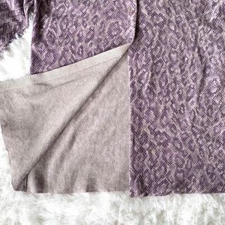 レア ハナエモリ HANAEMORI パイソン セットアップ スカート パープル