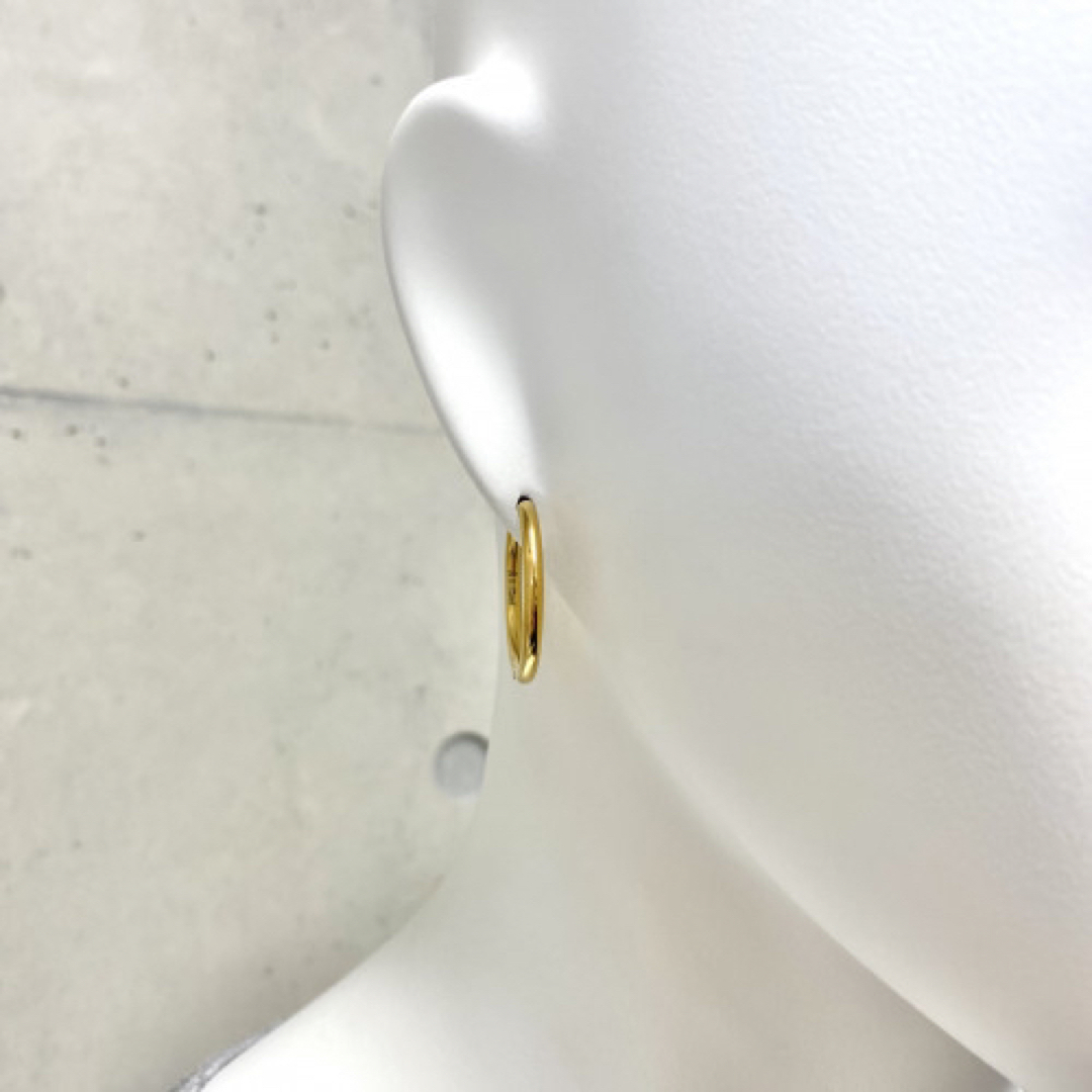 SHIPS(シップス)の【K18コーティング】ピアス No.P2213 GOLD 15mm レディースのアクセサリー(ピアス)の商品写真