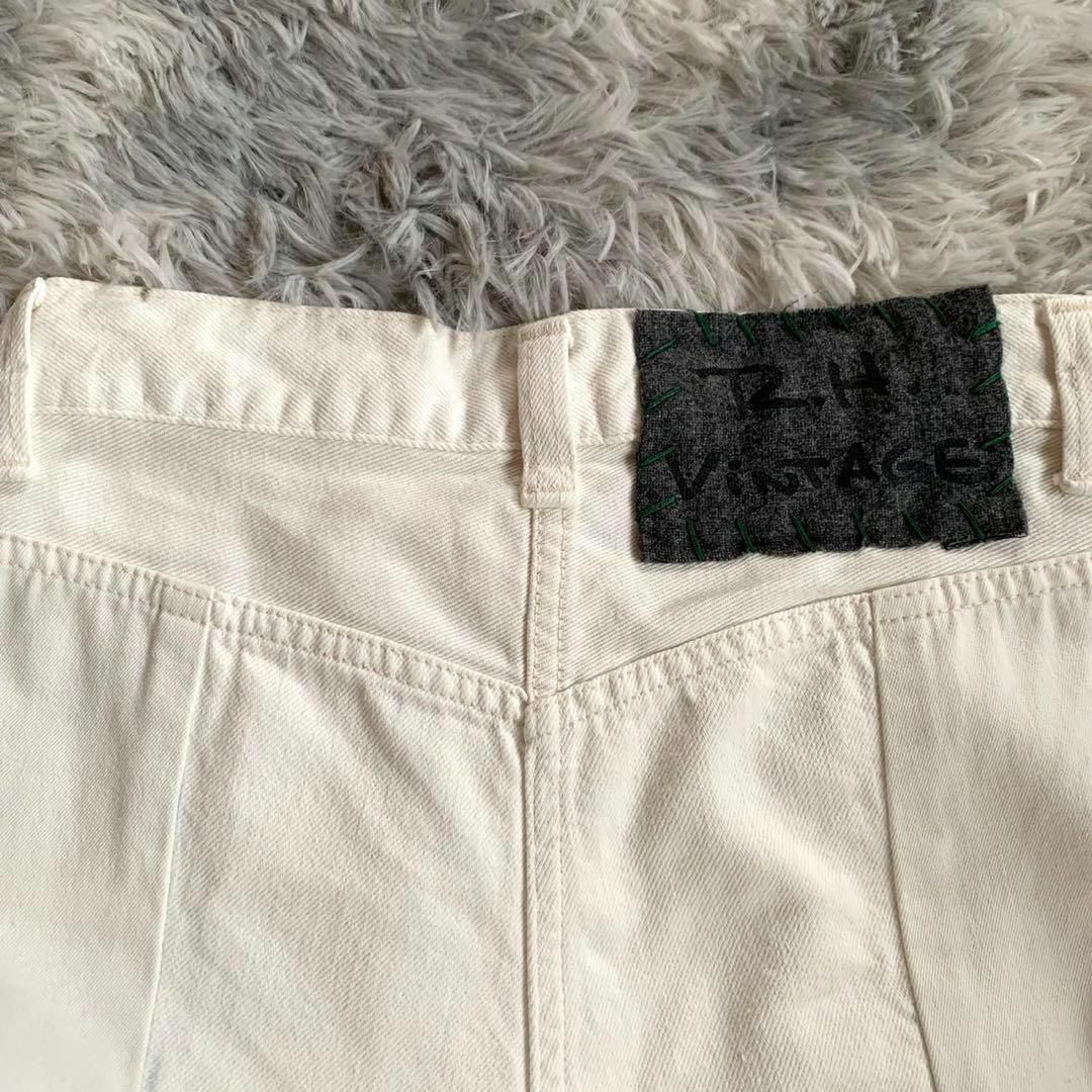 R.H.Vintage ワイドデニムパンツ ロンハーマン ホワイト24 白