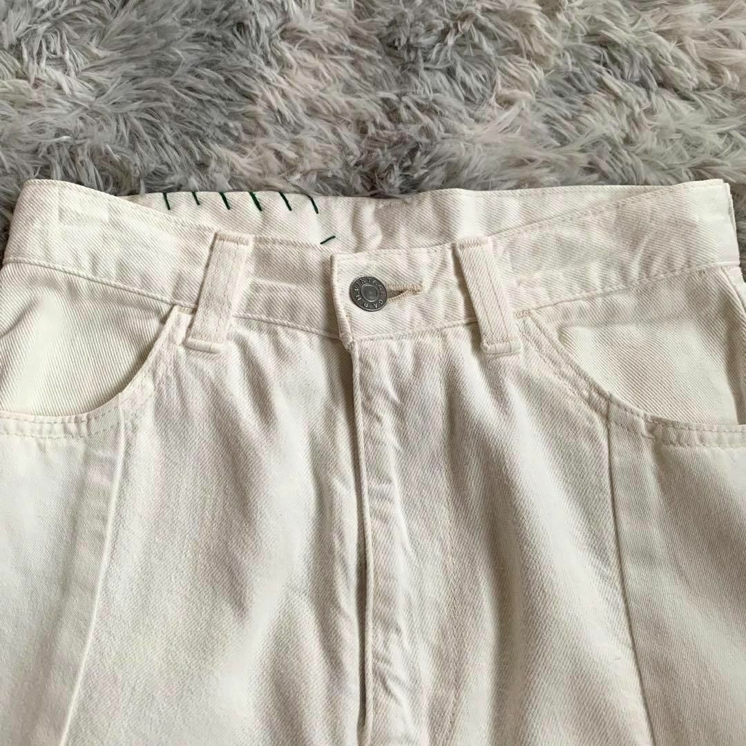R.H.Vintage ワイドデニムパンツ ロンハーマン ホワイト24 白