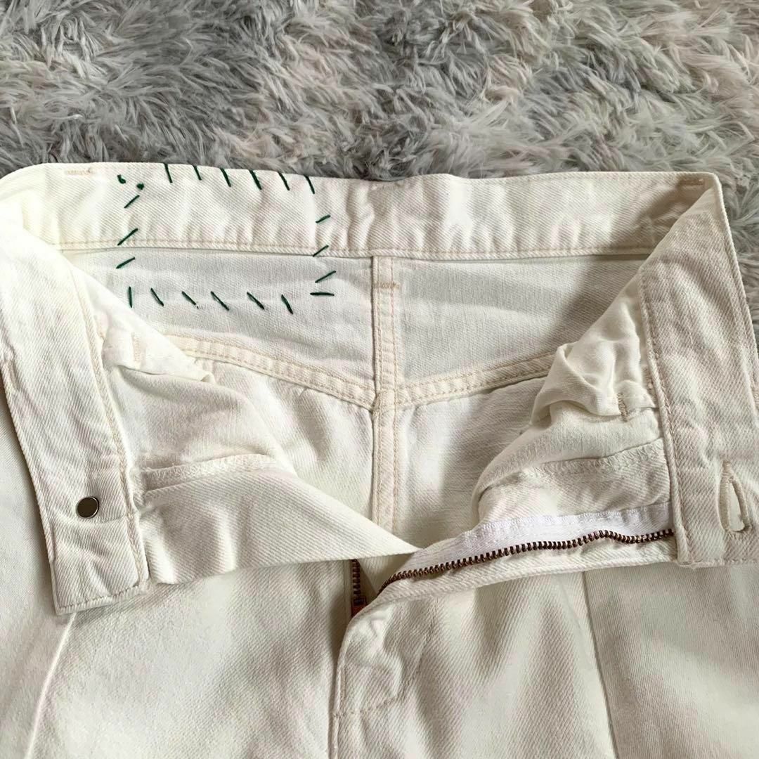 R.H.Vintage ワイドデニムパンツ ロンハーマン ホワイト24 白